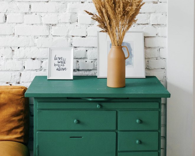 drawers in room